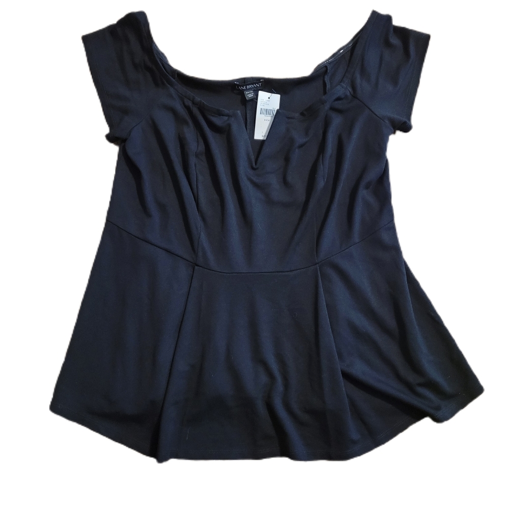 Lane Bryant Women's Size 14/16 Black Shirt NWT
